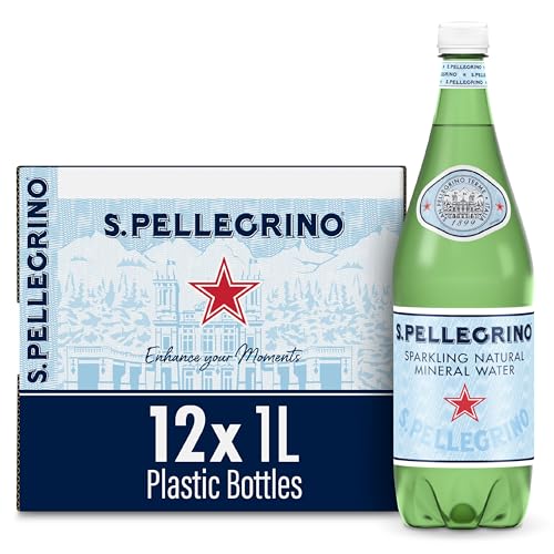12 Pack San Pellegrino Sparkling Mineral Water 33.8 fl oz