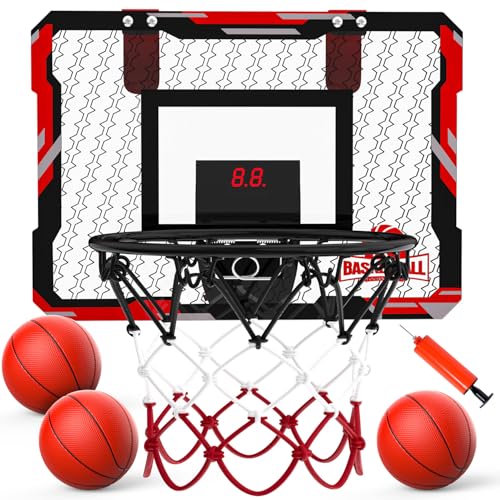 Mini Basketball Hoop for Door with 3 Balls