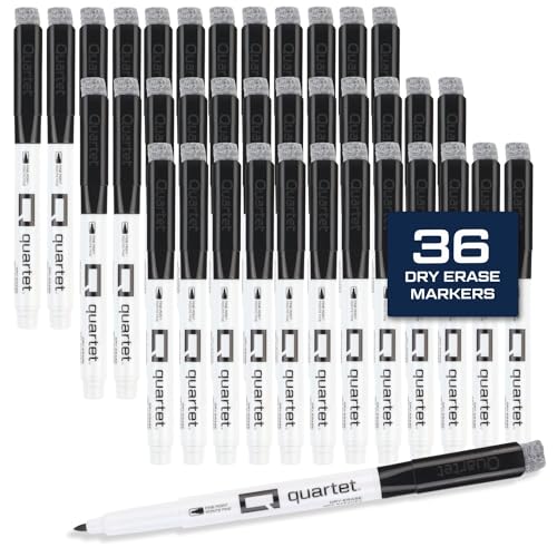 36 Pack Quartet Fine Tip Dry Erase Markers
