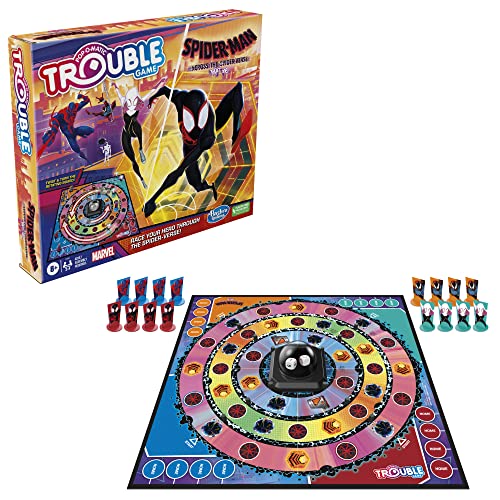 Hasbro Gaming Trouble: Spider-Verse Edition Board Game