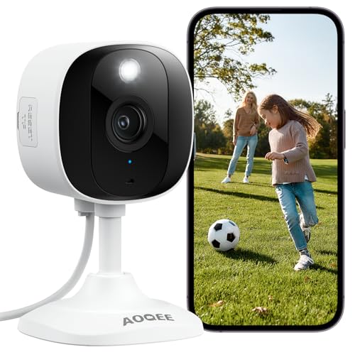 2K Indoor Outdoor WiFi Security Camera with Siren