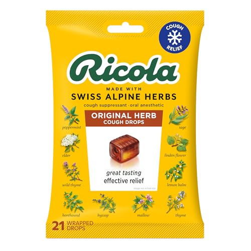 21 Count Ricola Natural Herb Cough Drops