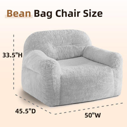 Giant Bean Bag Chair for Adults - Comfy Sofa