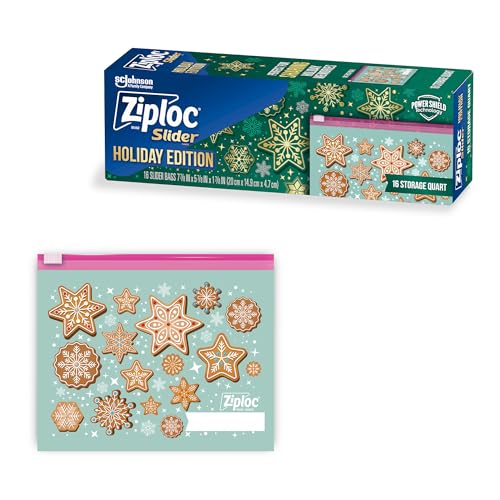 12 Count Ziploc Gallon Slider Food Storage Bags
