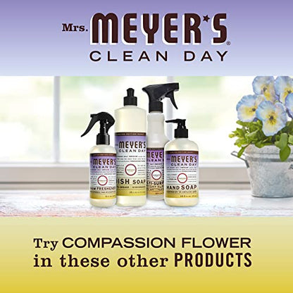 MRS. MEYER'S CLEAN DAY Hand Soap, Made with Essential Oils, Biodegradable Formula, Compassion Flower, 12.5 fl. oz - Pack Of 3