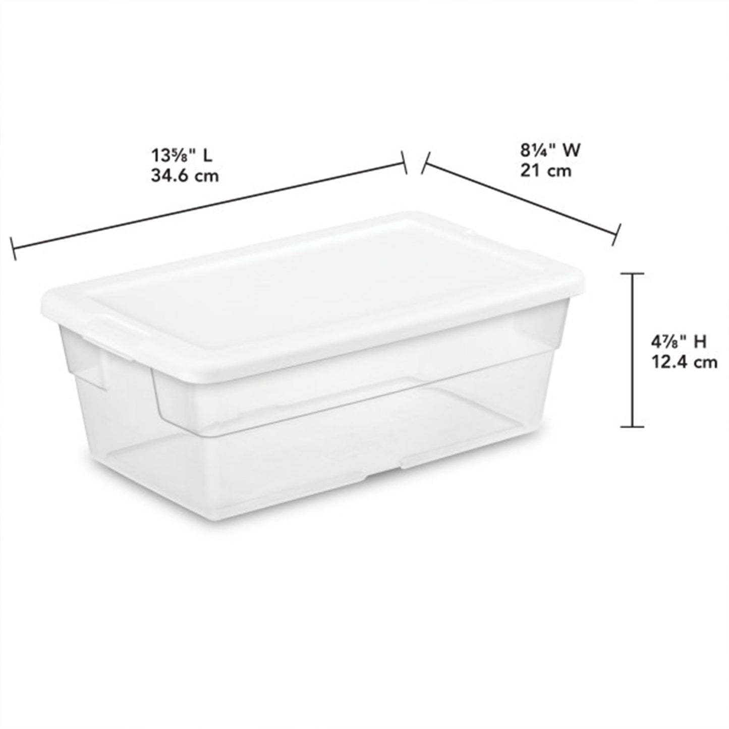 Sterilite 12-Pack Stackable Storage Bins, 6 Quart