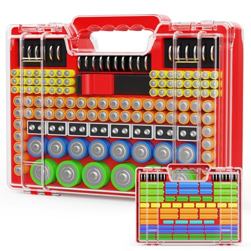 260 Slot Battery Organizer Case with Tester