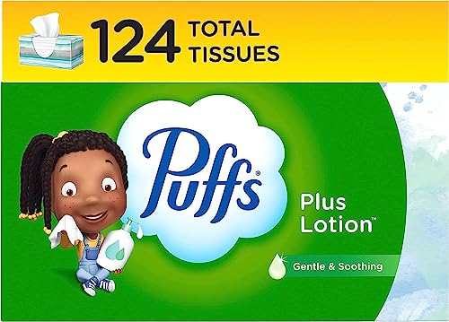 Puffs Plus Lotion Facial Tissues, Family Box