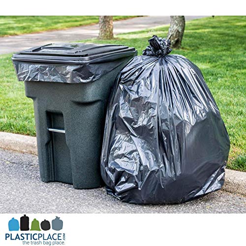 Plasticplace Heavy Duty Trash Bags, 95-96 Gallon