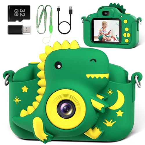Kids Dinosaur Digital Camera 1080P for Toddlers