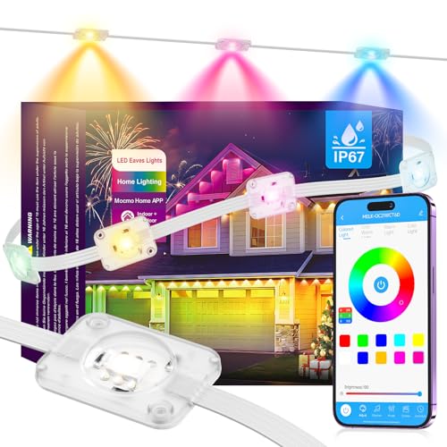 50FT Smart Outdoor RGB String Lights IP67 Waterproof