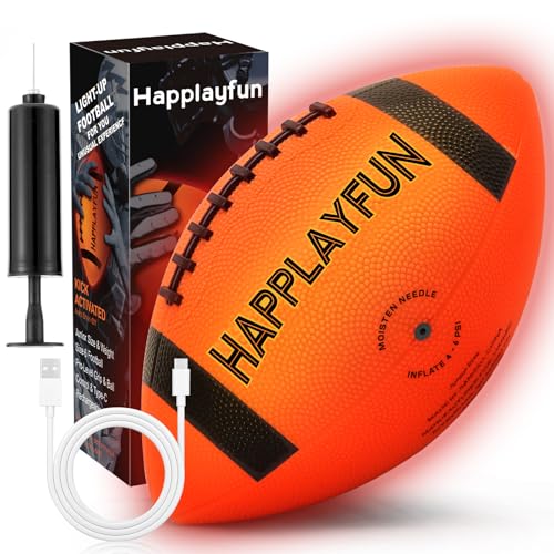 LED Glow in the Dark Youth Football Size 6