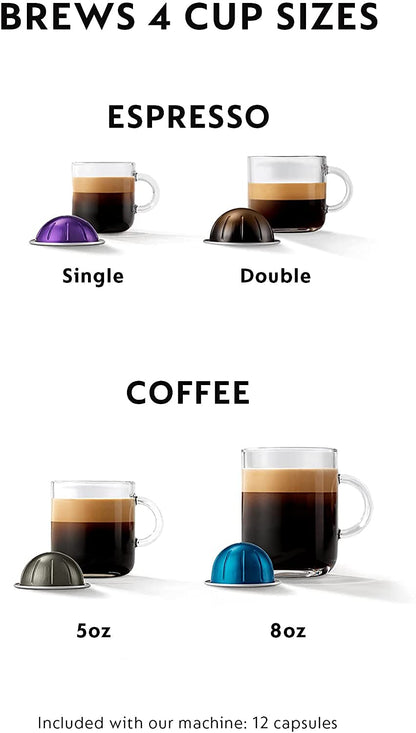 Nespresso Vertuo Coffee and Espresso Maker, Black