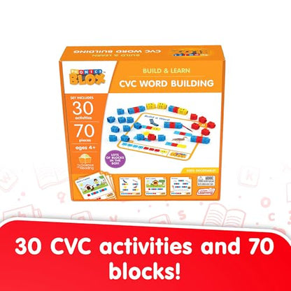 CVC Word Building Activity Cards for Kids 4+