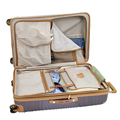 London Fog 25" Expandable Spinner Luggage - Lilac