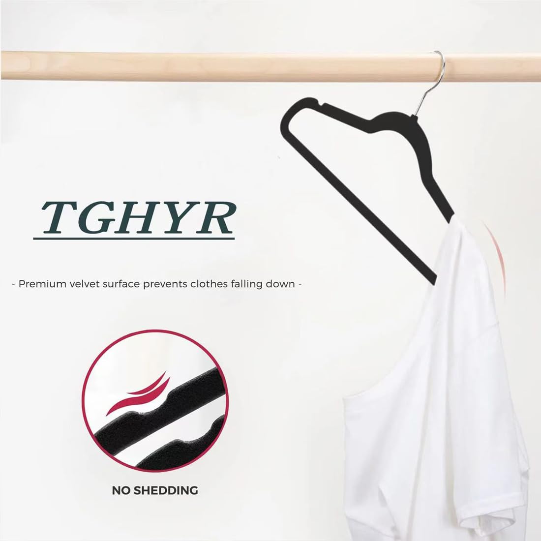 36 Pack Non-Slip Velvet Coat Hangers