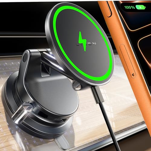LISEN 15W MagSafe Car Mount Wireless Charger Holder