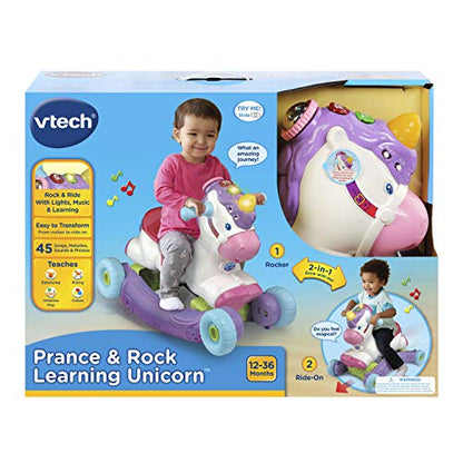 VTech Prance and Rock Learning Unicorn, Multicolor, 12 to 36 Months