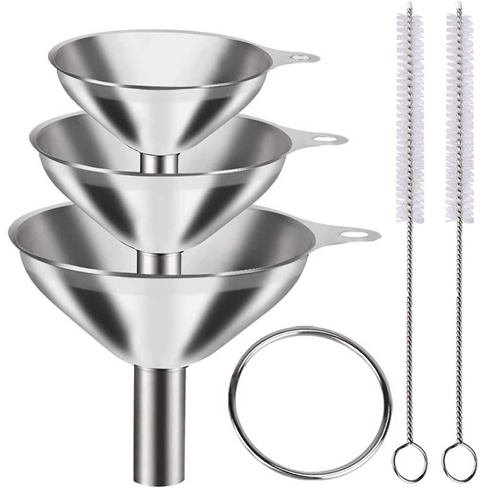 3 Pcs Stainless Steel Kitchen Funnel Set