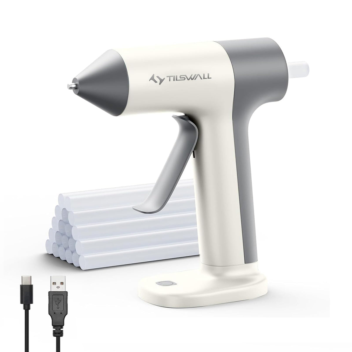 Cordless Rechargeable Hot Glue Gun with Glue Sticks
