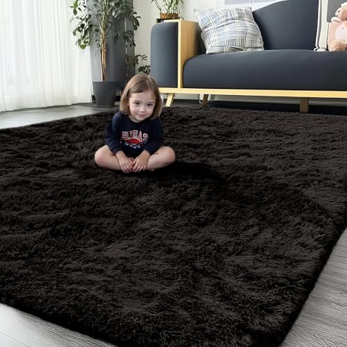 4x6 Ft Fluffy Washable Shaggy Area Rug