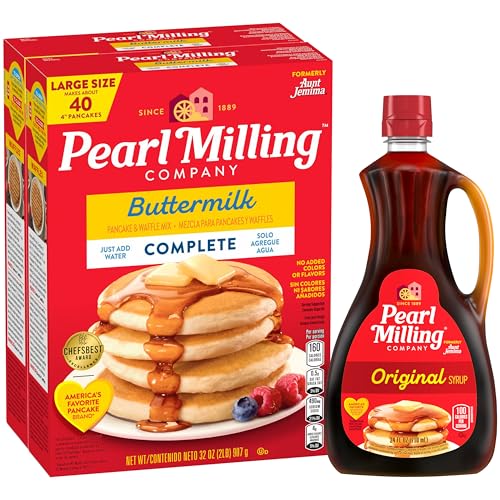 1 Pack Pearl Milling Company Pancake Syrup and Mix Combo (OU-D)