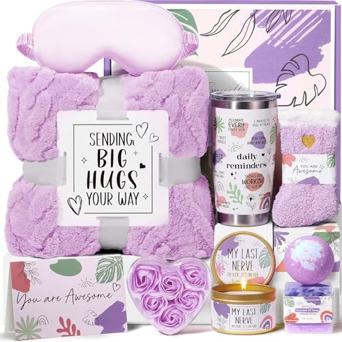 MAYICIVO Spa Gift Basket with Blanket