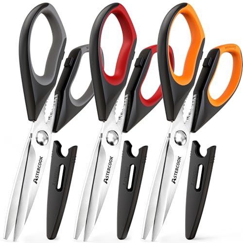 3 Pack Heavy Duty Kitchen Shears Scissors