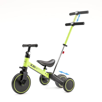 XJD 7 in 1 Toddler Bike with Push Handle,Tricycles for 1 to 3 Years Old, Toddler Tricycle with Push Handle for Boy Girl, Baby Balance Bike with Adjustable Seat Height and Removable Pedal