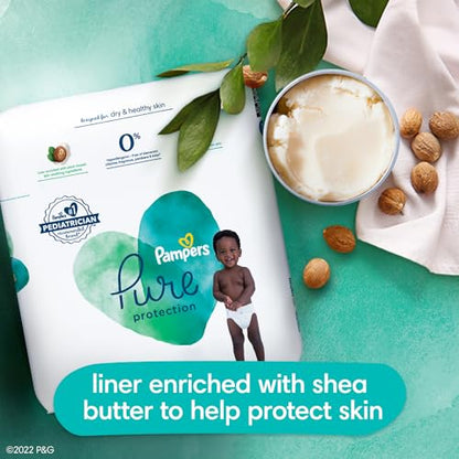 Pampers Pure Protection Diapers - Size 5, 48 Count, Hypoallergenic Premium Disposable Baby Diapers