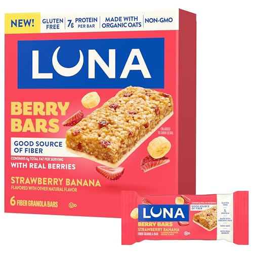 6 Pack Luna Strawberry Banana Gluten Free Protein Bars (OU-D)