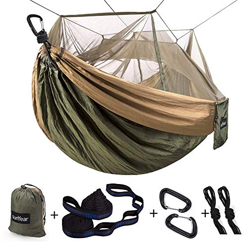 Camping Hammock with Mosquito Net and Tree Straps