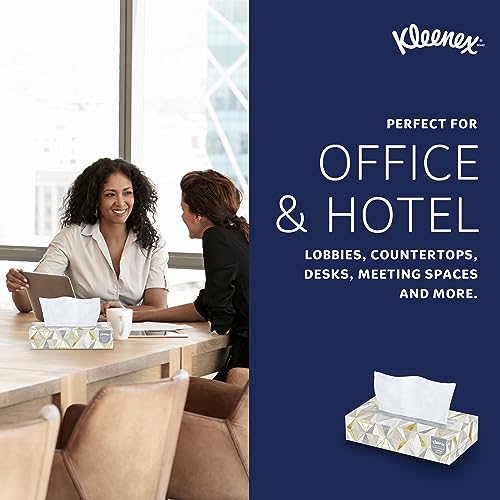 Kleenex® Professional Facial Tissues, Bulk (03076), 2-Ply, White, Flat Facial Tissue Boxes for Business, Convenience Case (125 Tissues/Box, 12 Boxes/Case, 1,500 Tissues/Case)