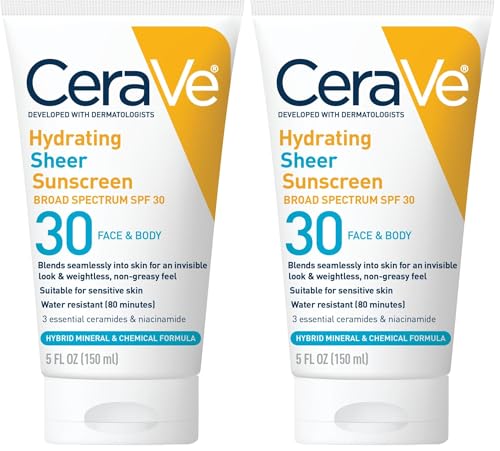 2 Pack CeraVe Hydrating Sheer SPF 30 Sunscreen