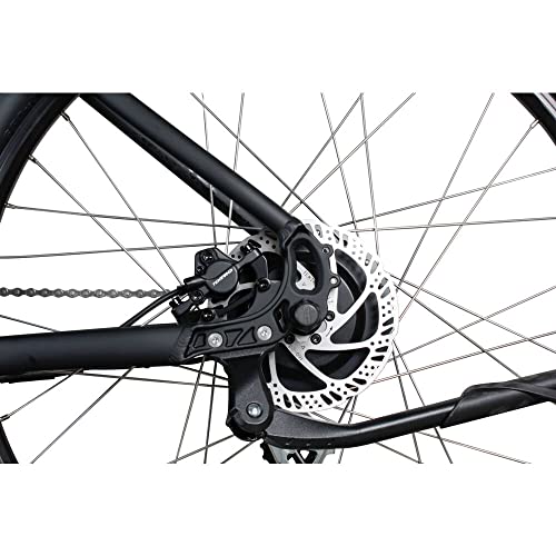 FREEFORCE Fairmount 20-in Electric Commuter Bike | Hybrid e-Bike for Adults, Thumb Throttle and Pedal Assist | for Urban City Commuting to Work or School | Matte Black