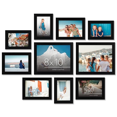10 Pack Americanflat Gallery Wall Picture Frame Set