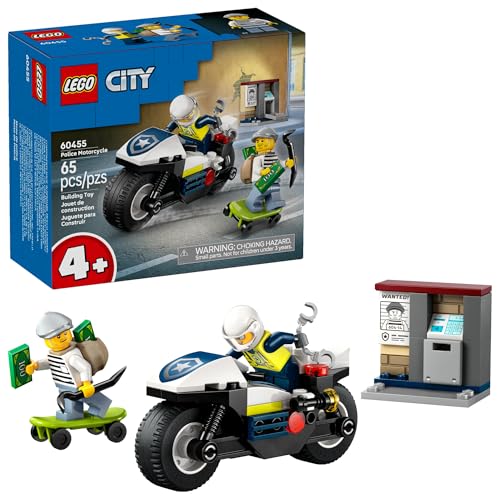 LEGO City Police Motorcycle Chase Building Set