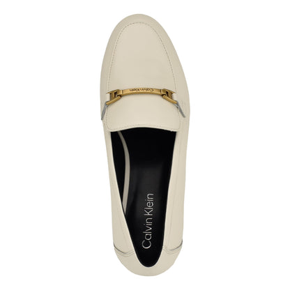 Calvin Klein Women's Sommiya Loafer, Chic Cream 150, 9