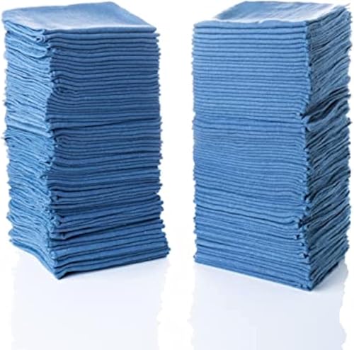 125 Pack SIMPLI-MAGIC Cotton Shop Towels Reusable Rags