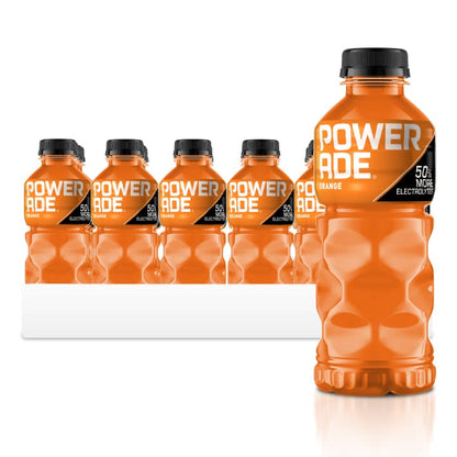 POWERADE Orange Sports Drink, 20 oz, 24 Pack