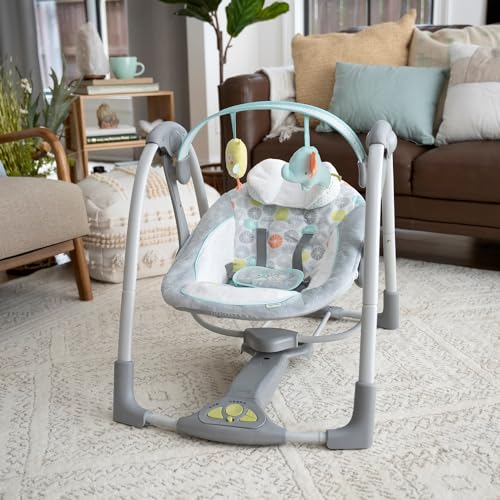 Ingenuity 5-Speed Portable Baby Swing with Toys