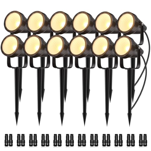 12 Pack Low Voltage Outdoor Landscape Spot Lights