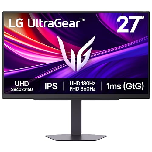 LG 27-Inch 4K 180Hz IPS Gaming Monitor