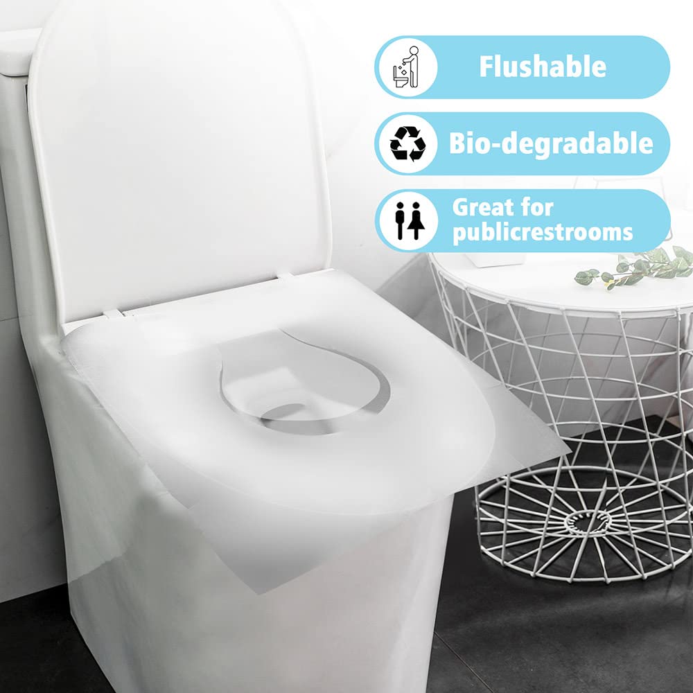 100 Pack Toilet Seat Covers Disposable Travel Essentials