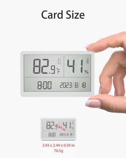 Wintact Digital Thermometer Hygrometer, Temperature Humidity Monitor Meter for Indoor Outdoor Home, Bedroom, Baby Room, Office, Greenhouse, Cellar, Reptile