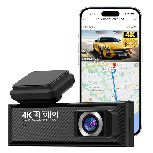 4K UHD Smart Dash Cam with Wi-Fi and GPS