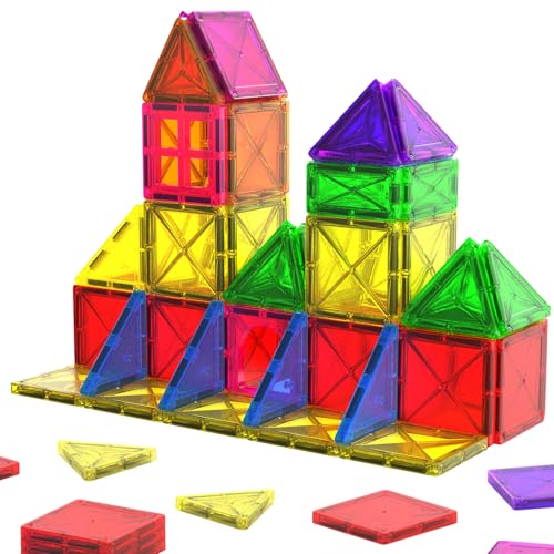 Magnetic Tiles Building Blocks Set for Kids Ages 3+