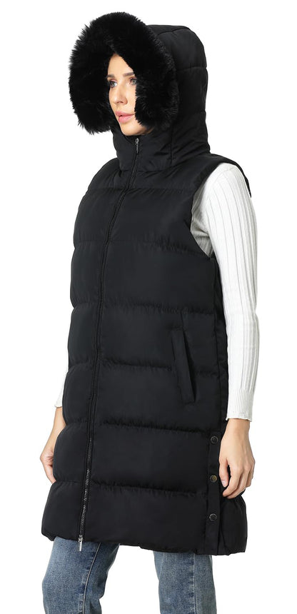 MOERDENG Women's Waterproof Puffer Vest Jacket