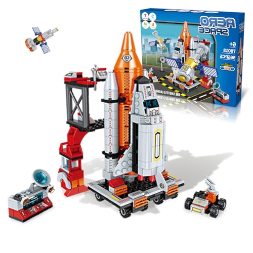 STEM Space Rocket Building Block Kit for Kids