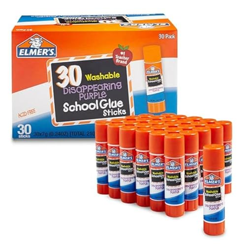 30 Count Elmer's Washable School Glue Sticks
